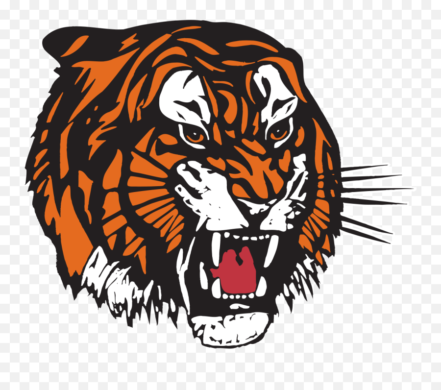 Mascot Vector Tiger Transparent Png - Medicine Hat Tigers Logo Emoji,Tiger Bear Paws Emoji