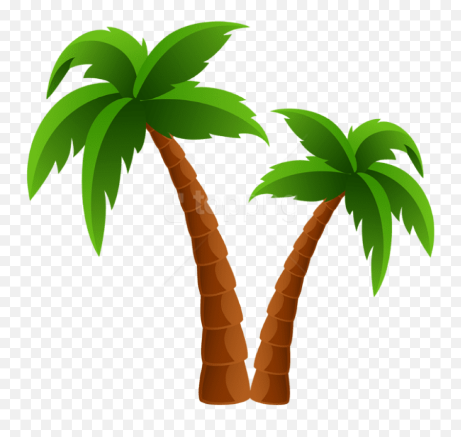 Free Png Download Two Palm Trees Png - Palm Tree Clip Art Png Emoji,Palm Tree Emoji