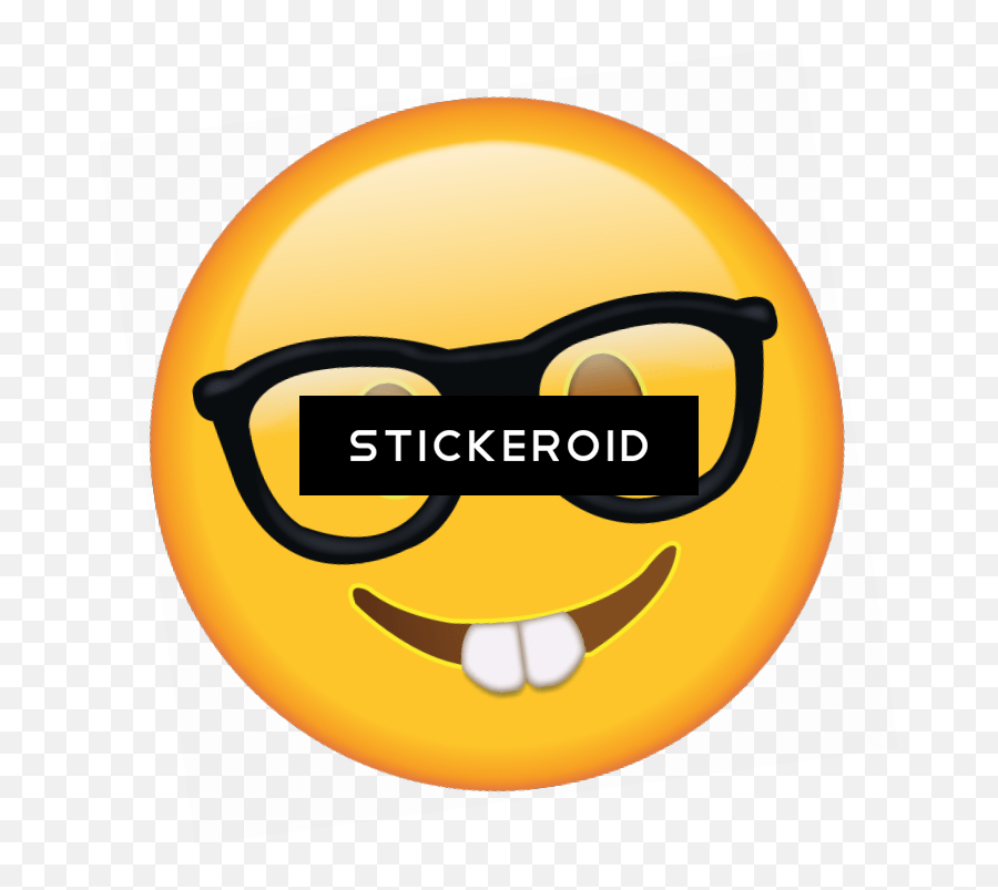 Download Sunglasses Geek - Emoji De Whatsapp Con Lentes,Geek Emoji