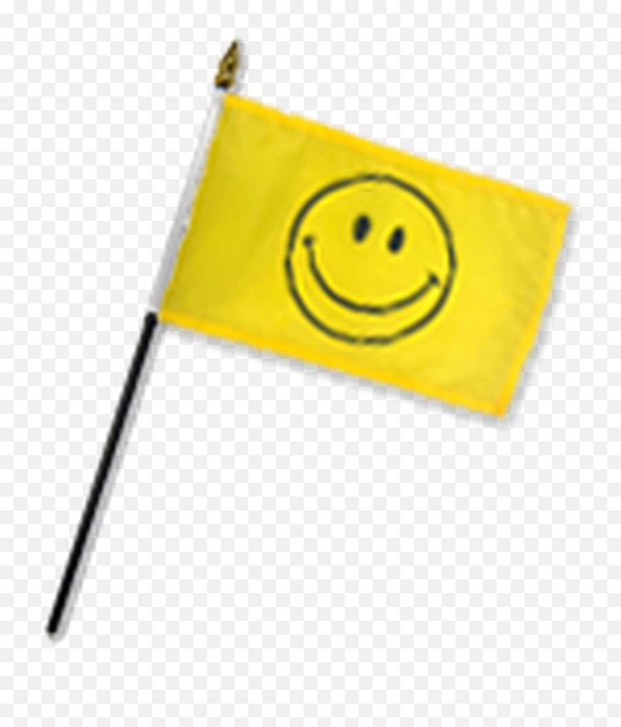 Happy Face 12x18in Stick Flag Smiley Emojistick Emoticon Free