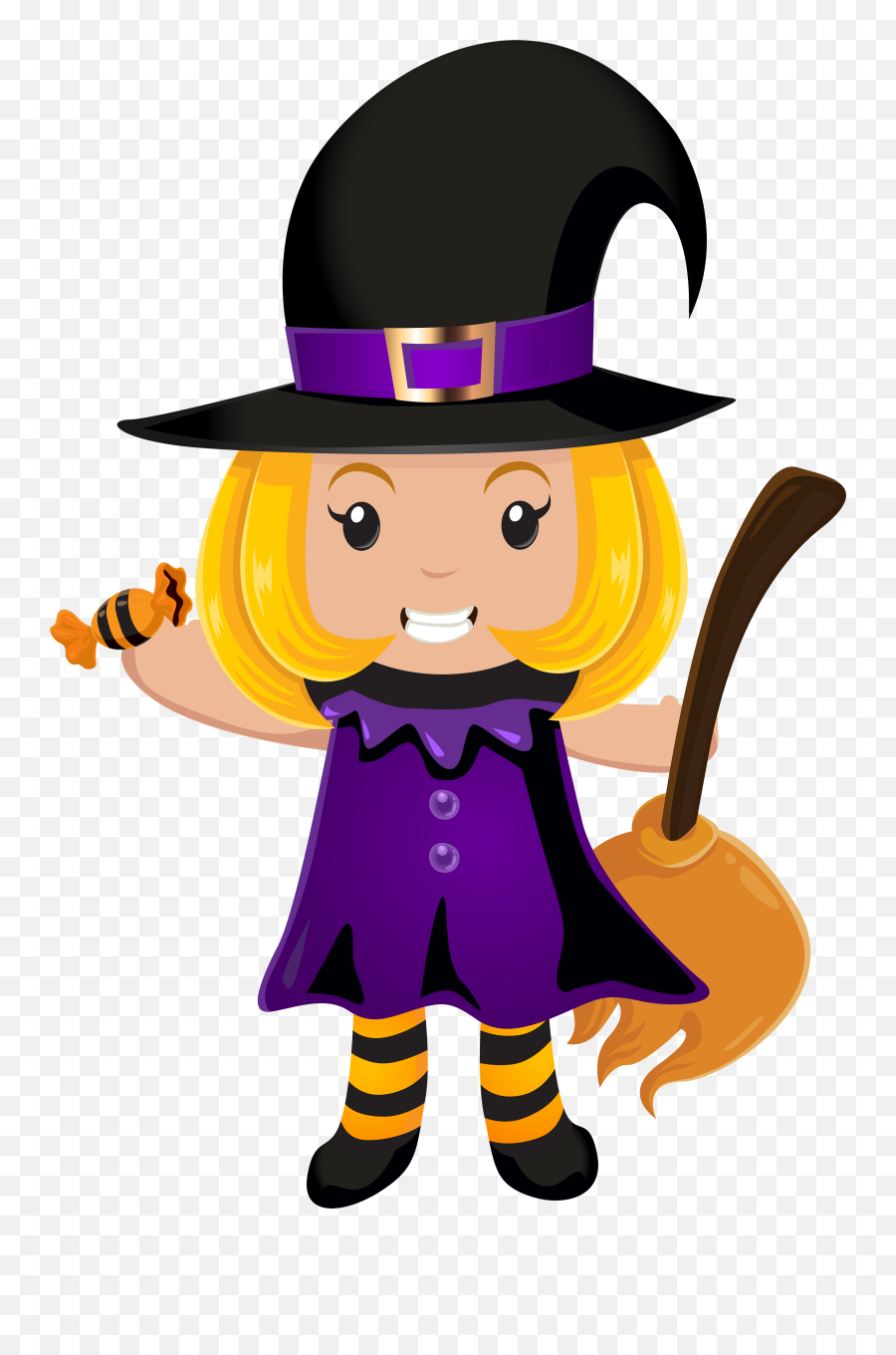 Library Of Halloween Witch Face Graphic Royalty Free Png - Little Witch Clip Art Emoji,Witch Emojis