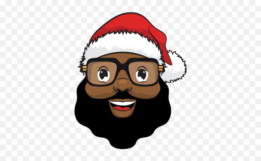 Black Santa Clipart - Black Santa Clipart Emoji,Black Santa Claus Emoji
