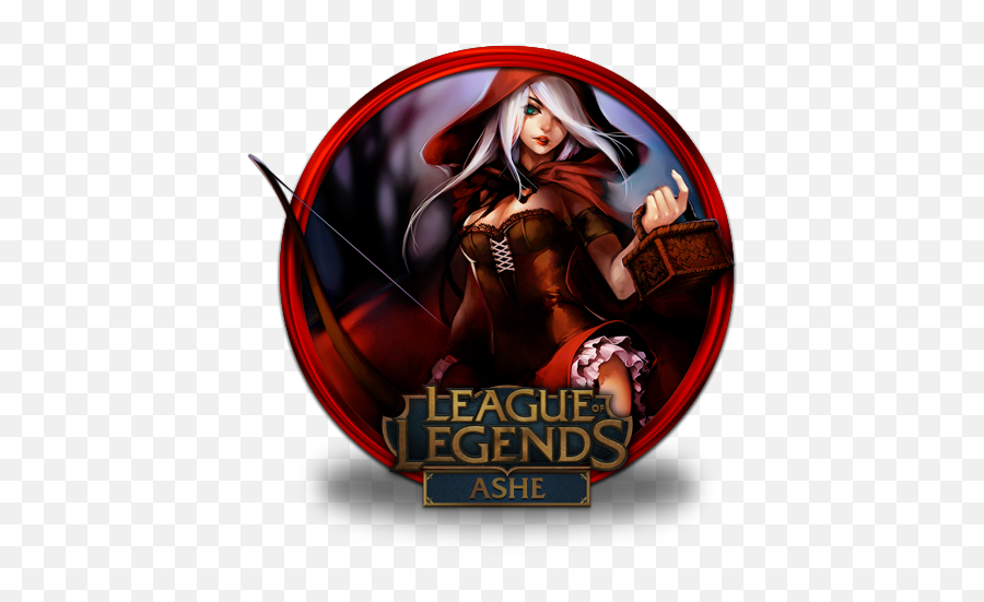 Red Ashe Icon League Of Legends Gold Border Iconset Fazie69 - Overwatch Ashe Red Riding Hood Skin Emoji,League Of Legends Emoji