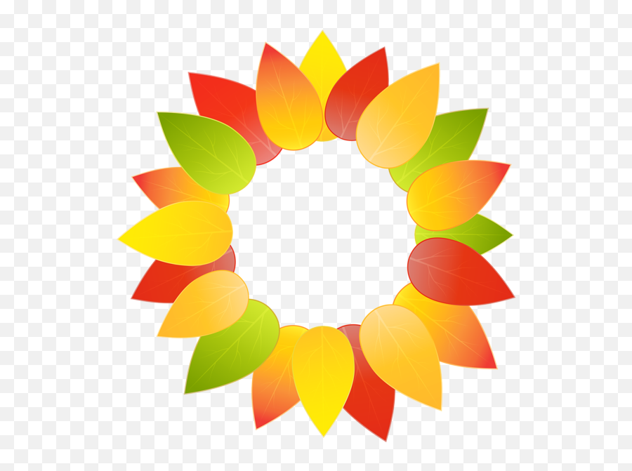 Fall Leaves Border Png - Ribbon Png Red Ribbon Round Border Design Circle Ribbon Emoji,Fall Leaves Emoji