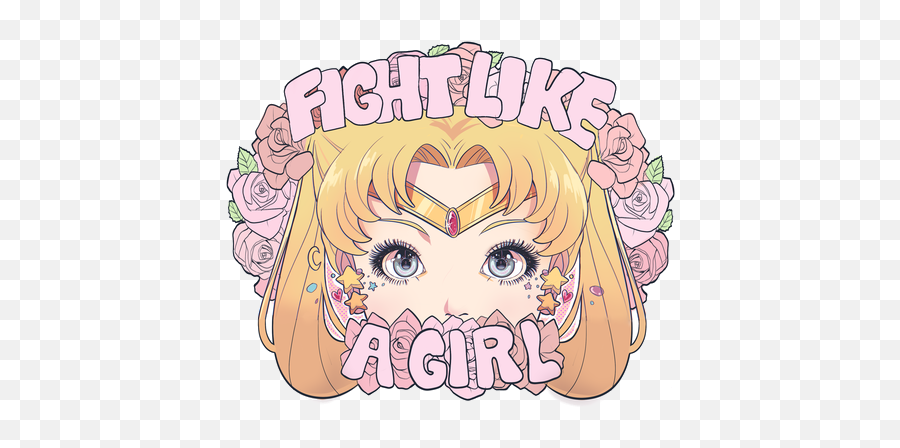 Transparents - Sailor Moon Fight Like A Girl Shirt Emoji,Sailor Moon Emoji