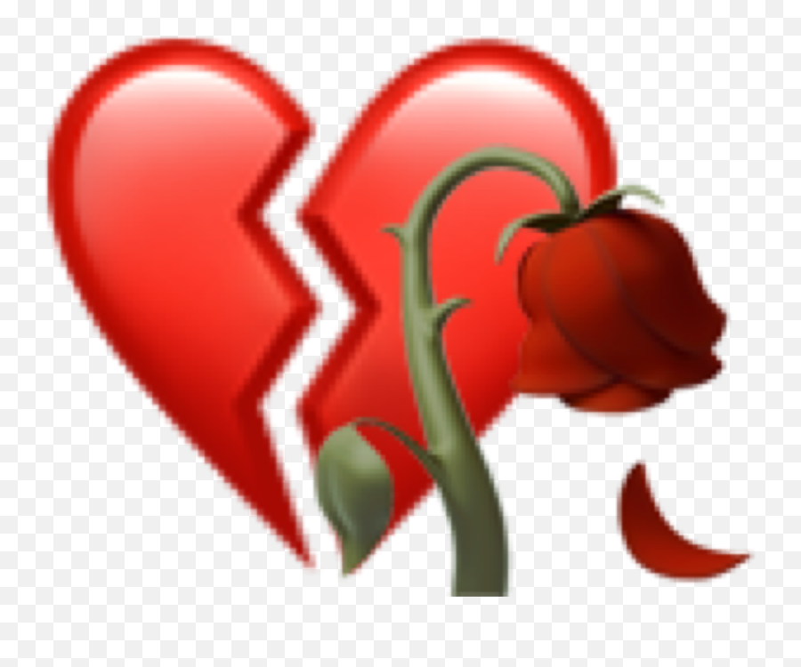 Sticker Emoji Emojicombo Brokenheart Aesthetic Overlay - Heart,Aesthetic Emoji