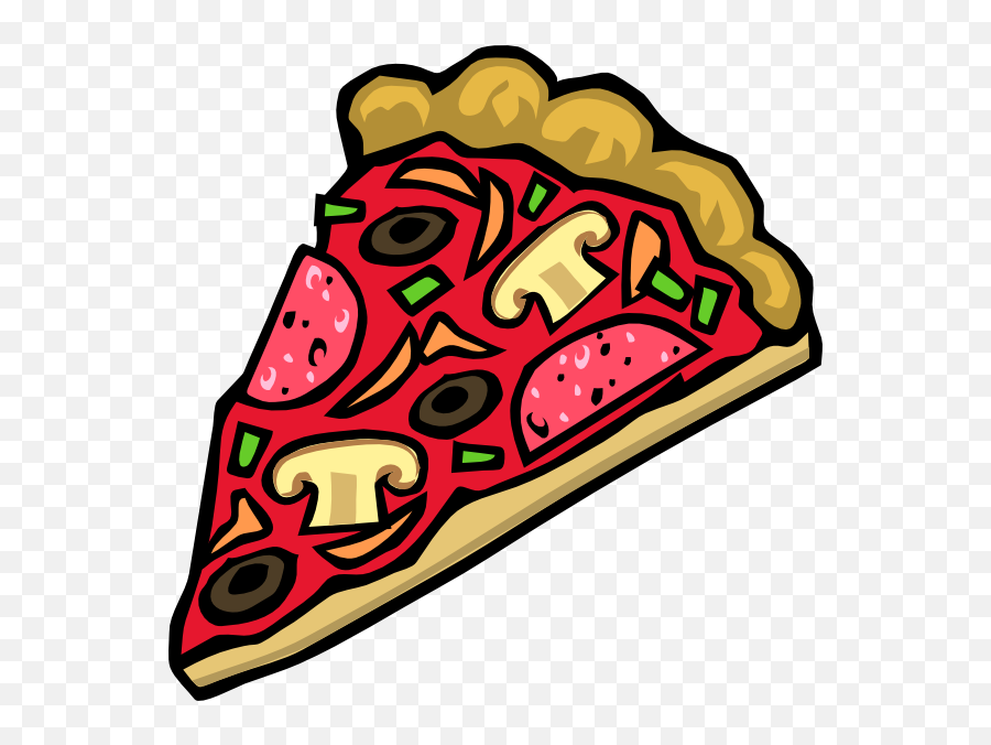 Pepperoni Pizza Clipart - Clipartsco Transparent Pizza Cartoon Png Emoji,Pizza Hut Emoji