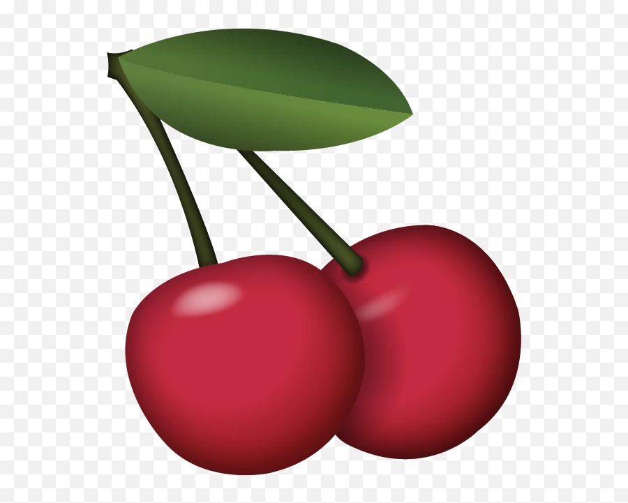 Cherry Emoji Transparent,Red Apple Emoji