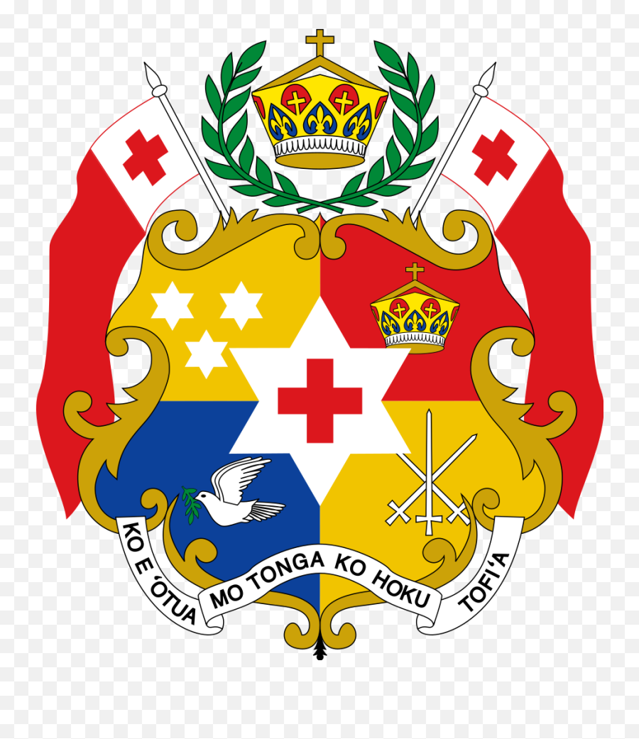 Coat Of Arms Of Tonga - Tongan Coat Of Arms Png Emoji,Samoa Flag Emoji