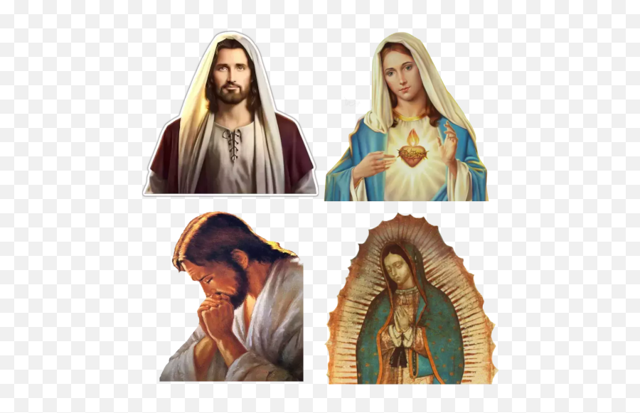 Jesus Christ Stickers For Whatsapp - Basilica Of Our Lady Of Guadalupe Emoji,Jesus Emoticons