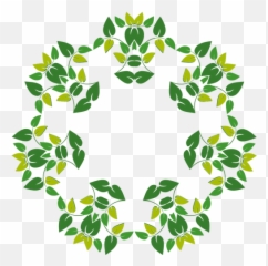 Star Shaped Leafy Pattern Graphics - Daun Png Emoji