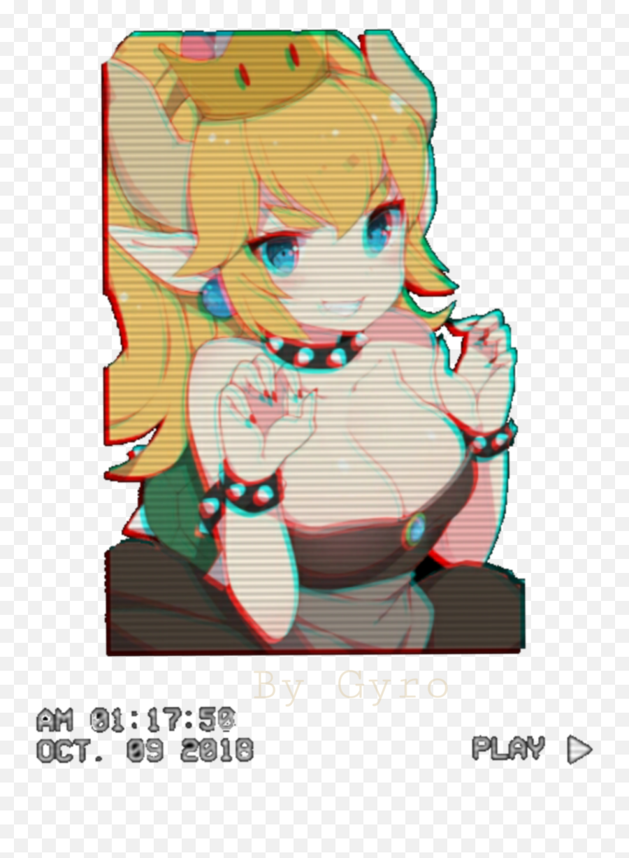 Bowsette - Cartoon Emoji,Gyro Emoji