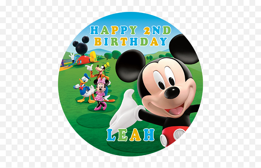 Mickey Mouse Clubhouse - Mickey Mouse Clubhouse Edible Emoji,Mickey Mouse Emoji For Facebook