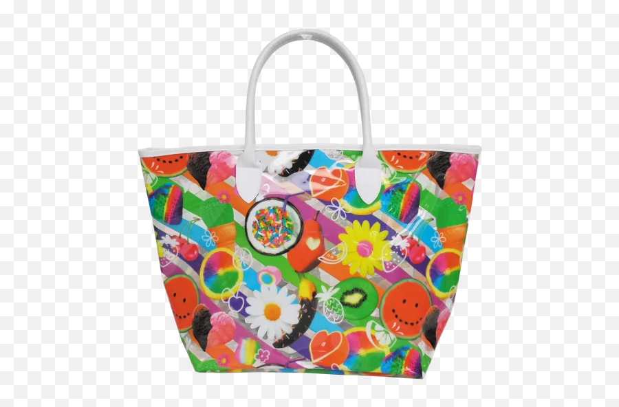 Tutti Fruiti Clear Tote Bag - Tote Bag Emoji,Shopping Bag Emoji