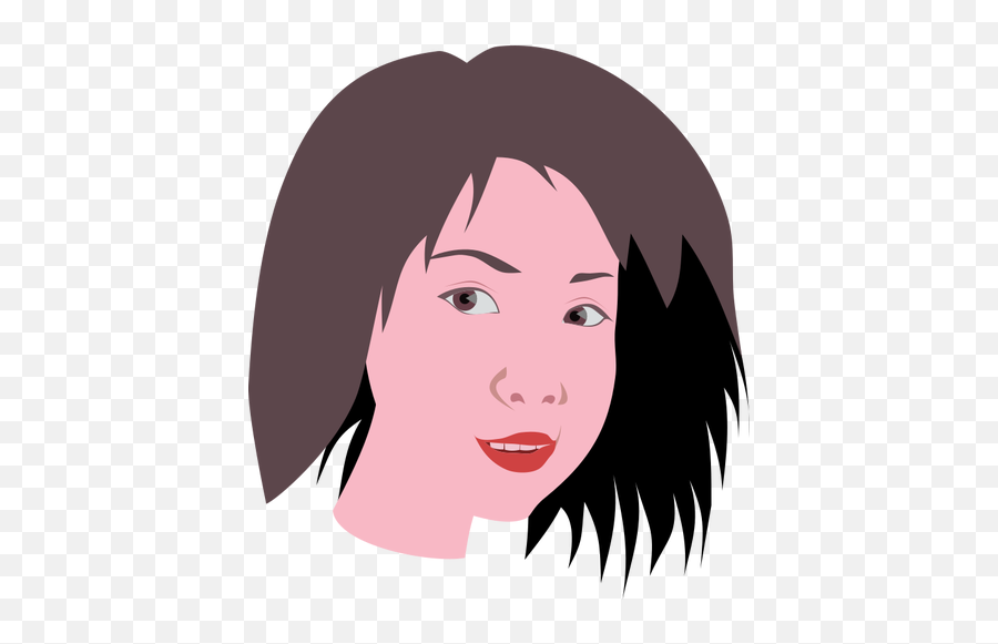 Asian Womans Face - Asian Face Vector Png Emoji,Japanese Face Emojis