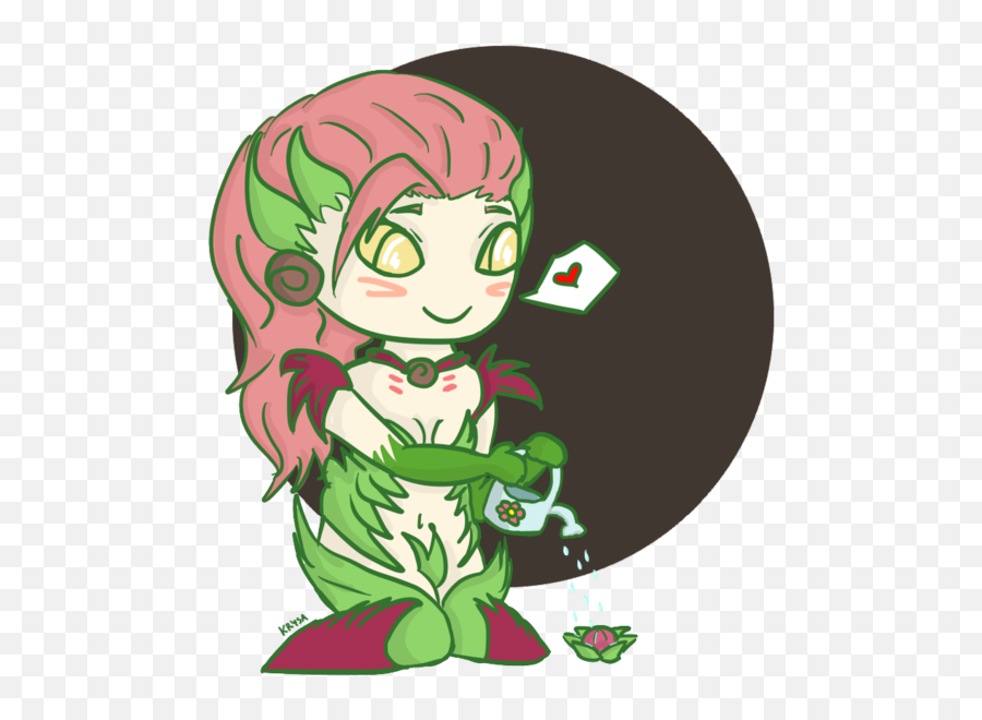 Chibi Zyra By 0 - Krysa Chibi Anime League Of Legends Cartoon Emoji,League Of Legends Emoji