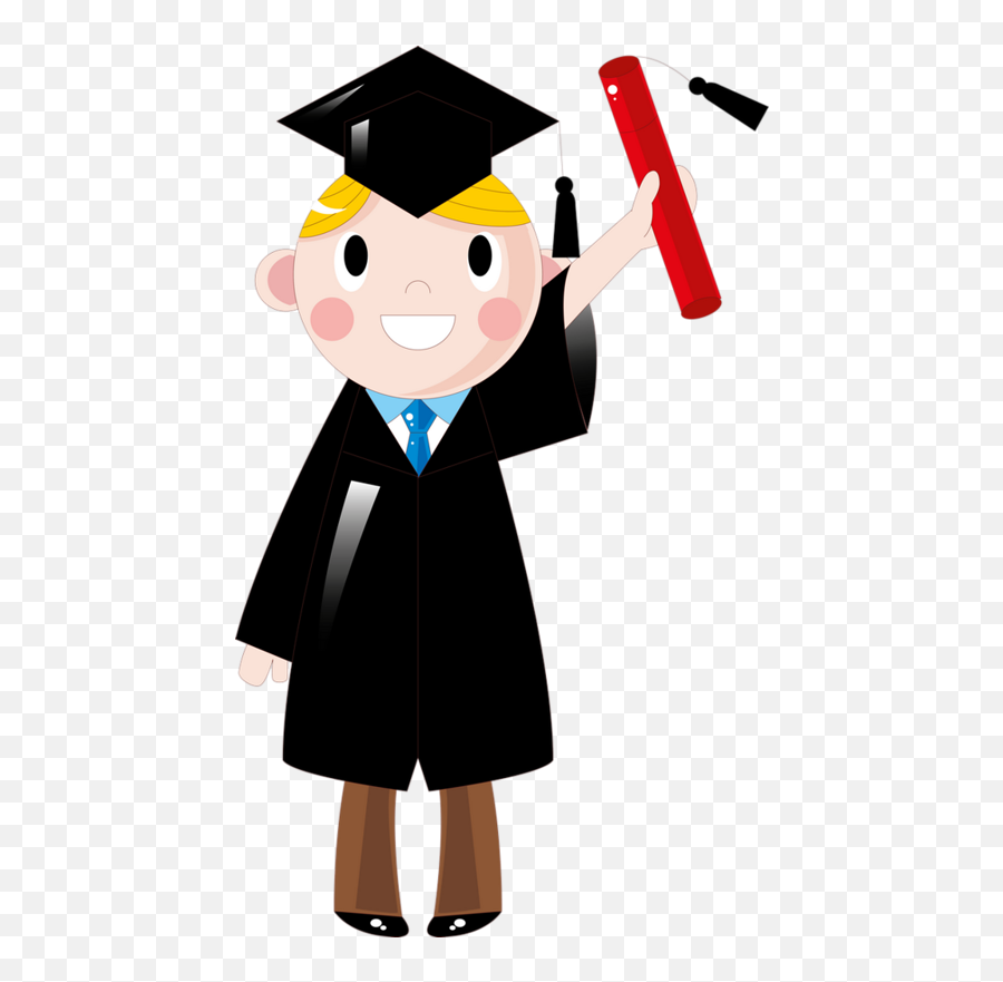 Graduation Clipart Toddler Graduation - Cartoon Student Emoji,Graduate Emoji