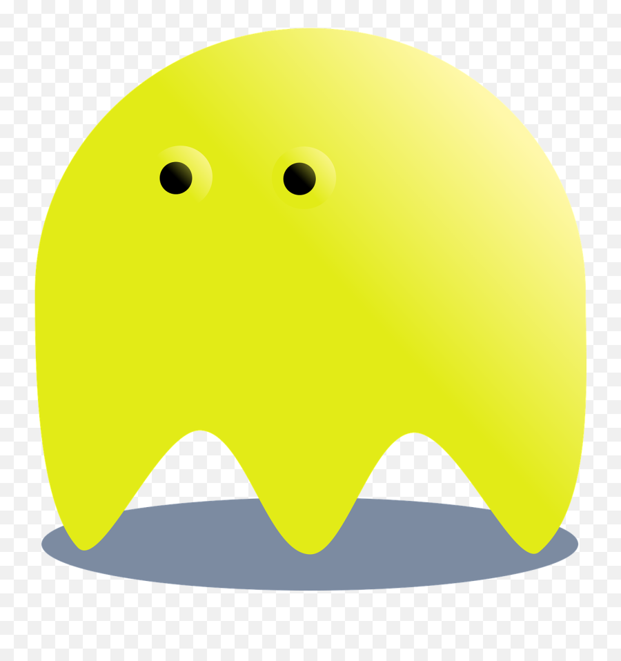 Yellow Ghost Pacman Horror Fantasy - Imagenes De Los Fantasmas De Pacmas Emoji,Ghost Emoticon