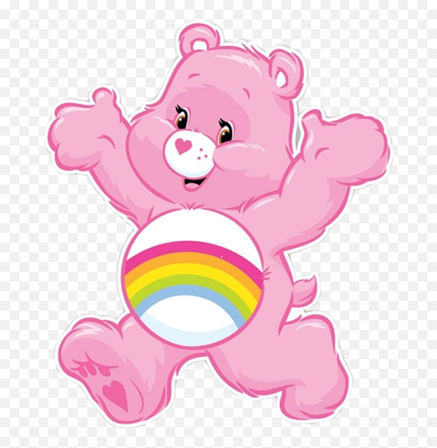 Carebear Pink Care Bear Sticker Cute - Care Bears Emoji,Care Bear Emoji