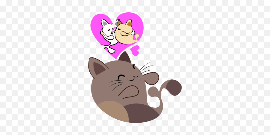 Chocolate Cat Emoji U0026 Sticker By Tien Ti Tung - Cat Yawns,Cat Emojis Iphone