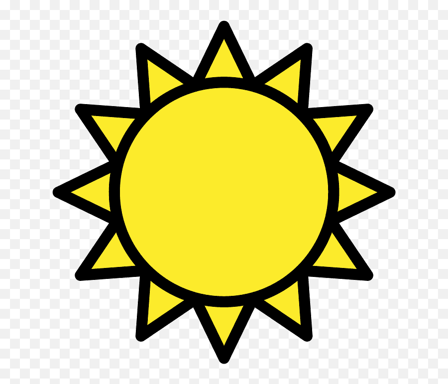 Sun Emoji Clipart Free Download Transparent Png Creazilla,Emoji Font 8