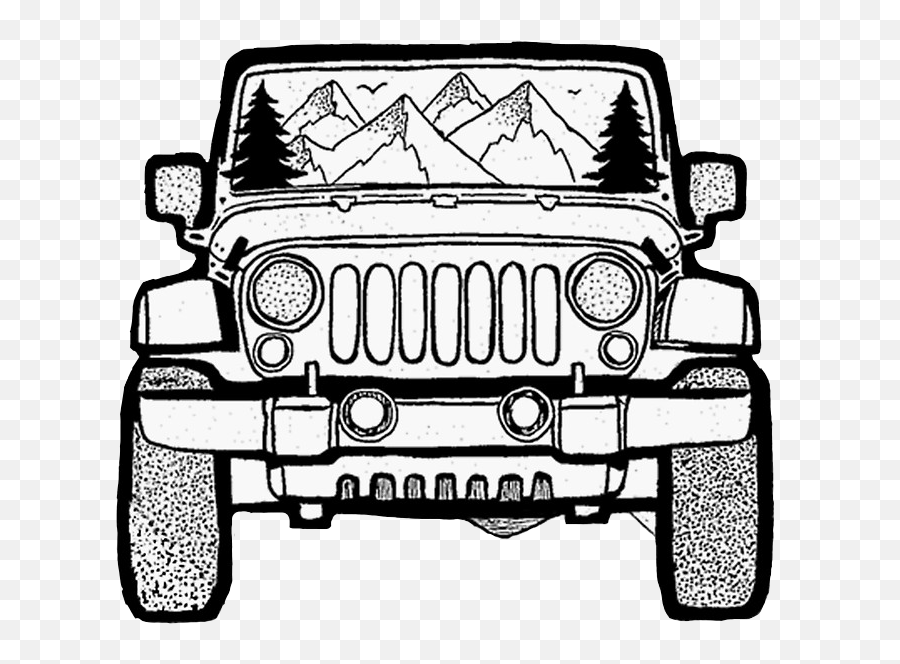 Jeep Sticker - Jeep Emoji,Jeep Emoji