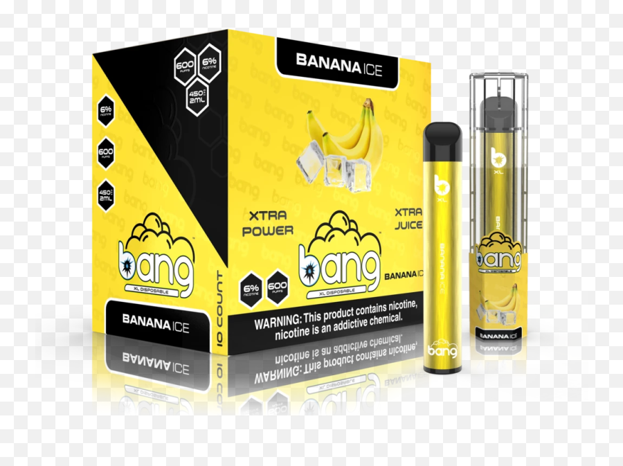 Bang Xxl Power Juice Xxtra Disposable - Banana Ice Disposable Vape Emoji,Vape Emoji