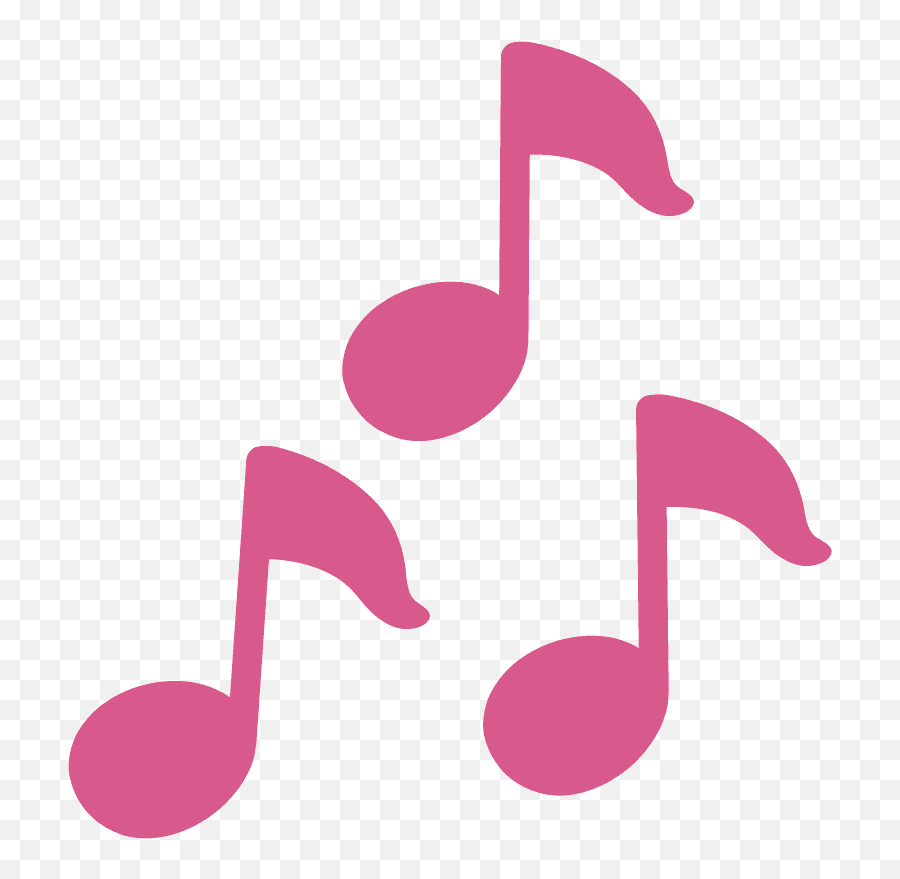 Musical Notes Emoji Clipart - Multiple Musical Notes Emoji,Music Not Emoji