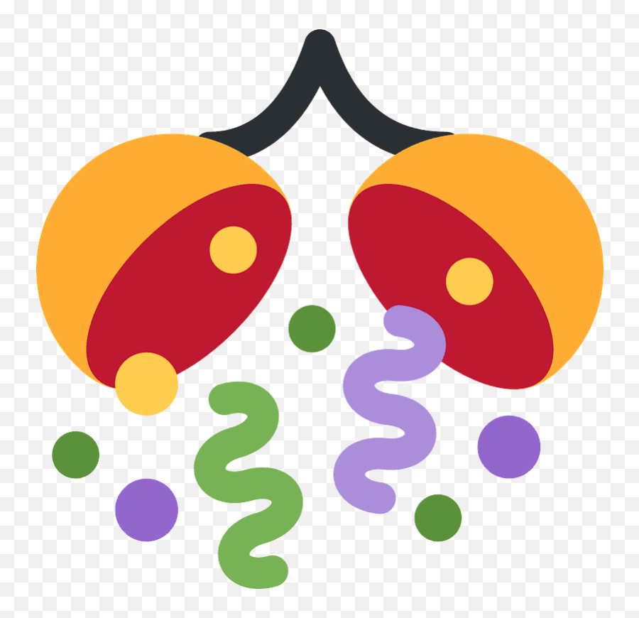 Confetti Ball Emoji Clipart - Confetti Ball Emoji,Party Popper Emoji Png