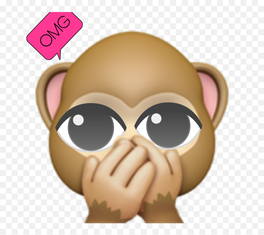 Monkey Eyes Sticker - Monkey Mouth Emoji,Monkey Eyes Emoji