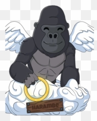 Harambe - Fictional Character Emoji,Harambe Emoji