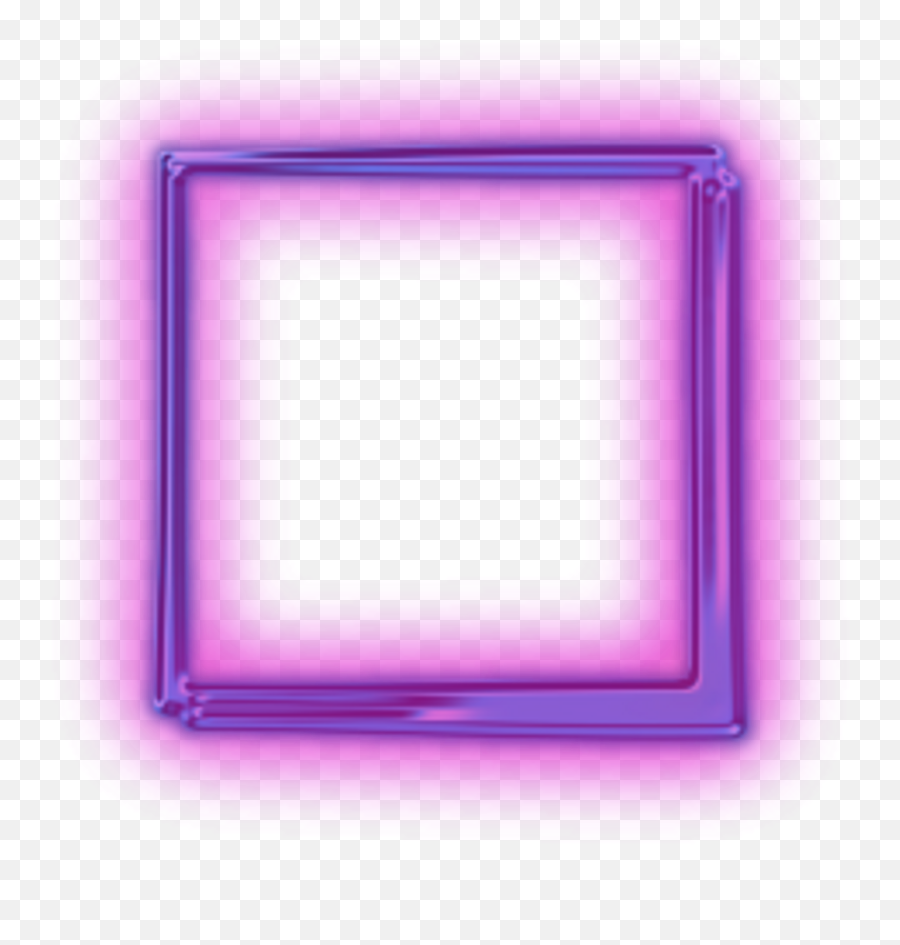 Box Purplesquare Freetoedit - Neon Square Transparent Neon Square Png Emoji,Danish Flag Emoji