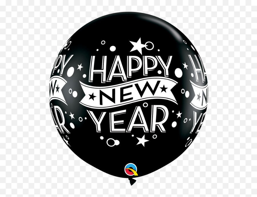 36q New Year Confetti Dots Onyx Black Print 2 Count - Dot Emoji,Happy New Year Emoji Message
