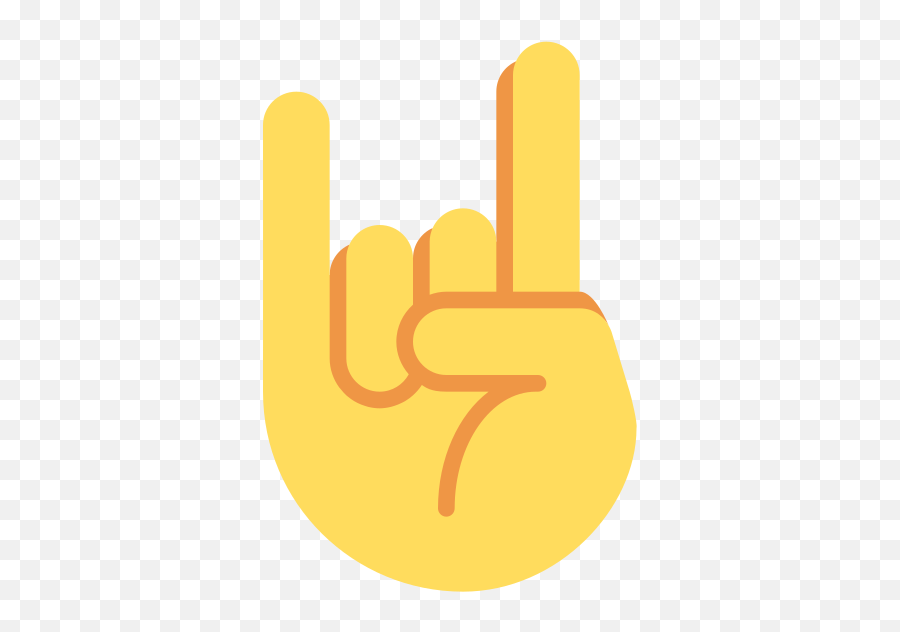 Twemoji2 1f918 - Rock Hand Emoji,Rock Horns Emoji