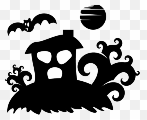 The Halloween Tree Silhouette Clip Art - Clipart Spooky Emoji