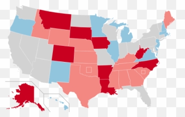 2014 Senate Election Results Map - Right Turn On Red Emoji