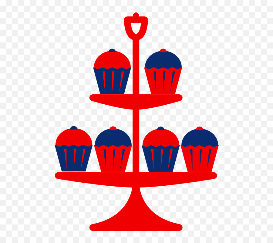 Blue Cake Red - Cake Stand Clipart Transparent Emoji,Emoji Cupcake Stand
