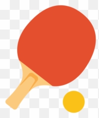 Ping Pong Emoji - Table Tennis Racket