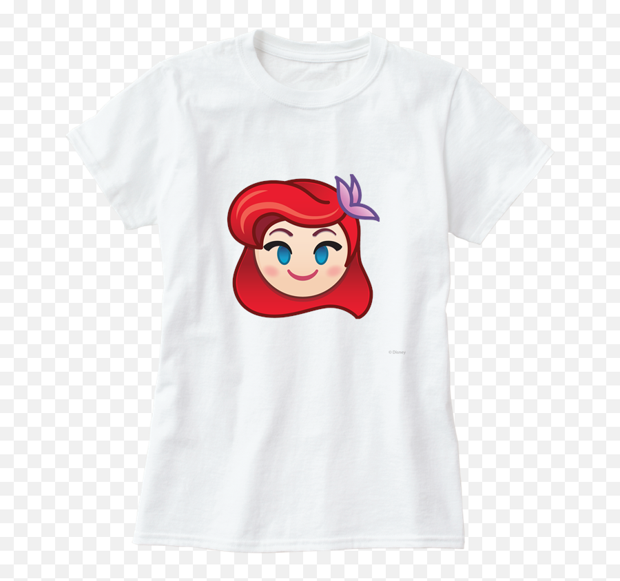 Ariel Smile Emoji Design - Mickey Mouse Tshirt Design Blue,Emoji T Shirts