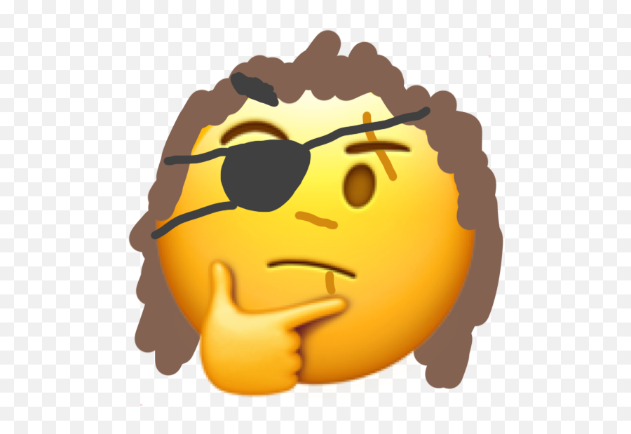 Thinking Emoji PNG HD