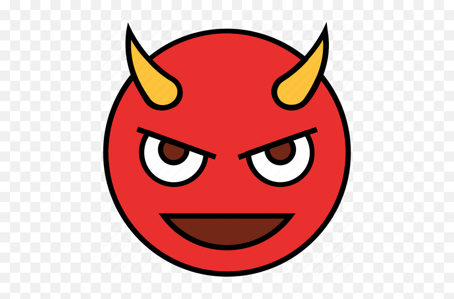 Emoji - Cartoon,Evil Face Emoji