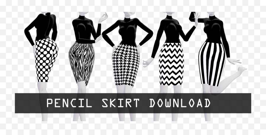 Pencil Skirt Download Dl - Mmd Pencil Skirt Emoji,Pencil Dress Emoji