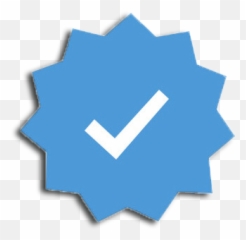 Trending Checkmark Stickers - Twitter Verified Logo Png Emoji