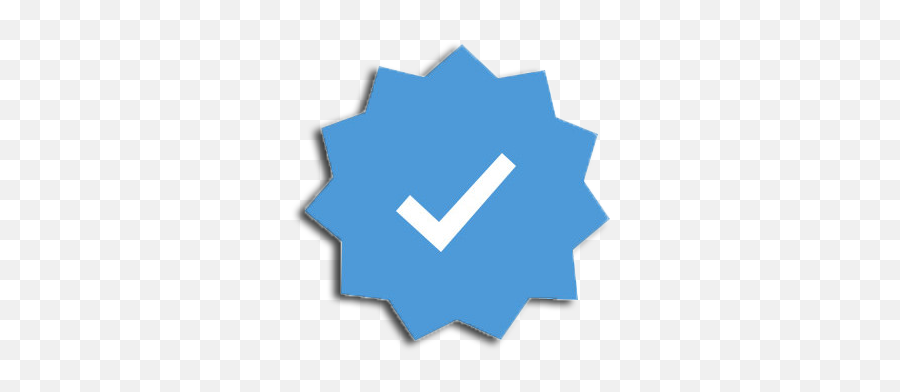 Trending Checkmark Stickers - Twitter Verified Logo Png Emoji,Check Mark Emoji