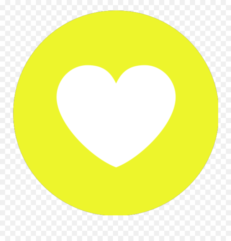 Heart Like Instagram Facebook Snapchat Ilikeit Ilikethi - Circle Emoji,Yellow Heart Emoji Snapchat