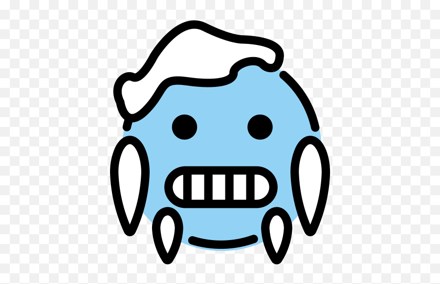 Freezing Face - Clip Art Emoji,Freezing Cold Emoji