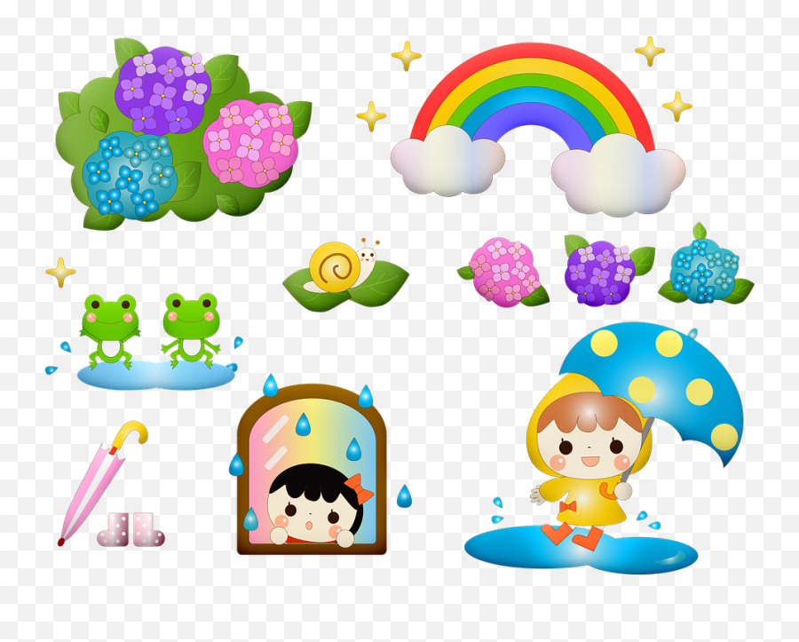 Söpö Sammakko Sadekausi Japanin - Related To Rainy Season Emoji,Hugging Emoji