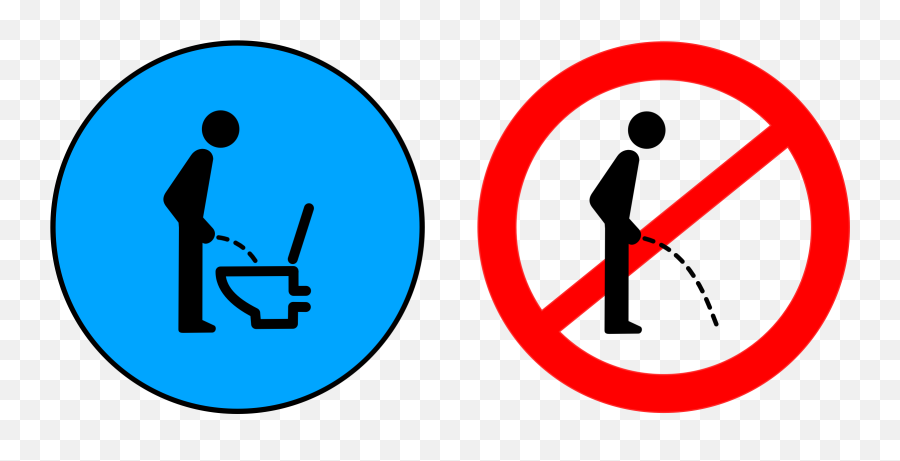 Urination Sign Urine Number Toilet - No Peeing Sign Clipart No Peeing Sign Png Emoji,Toilet Wc Emoji