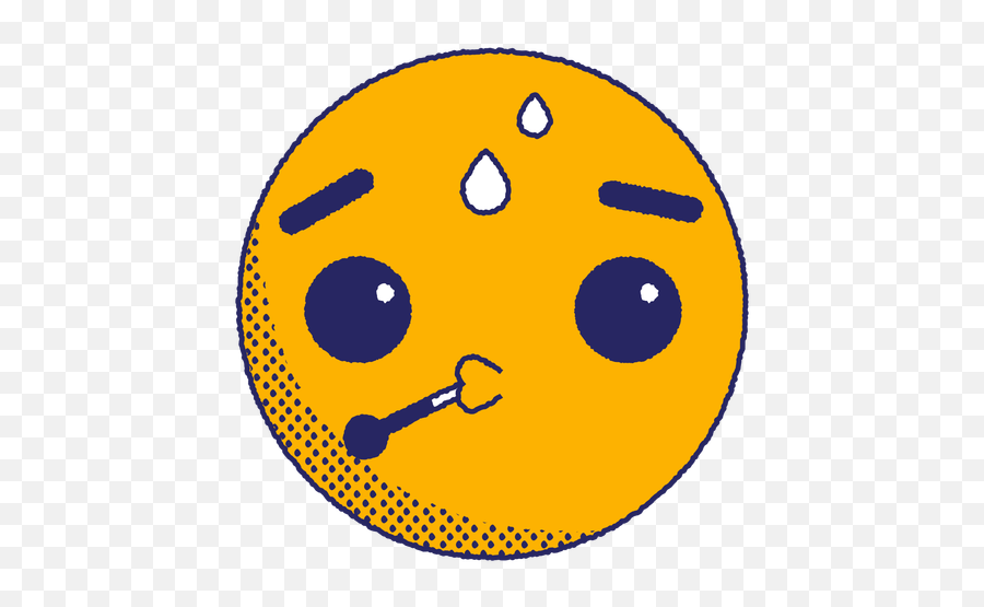 Fever Emoji Flat - Transparent Png U0026 Svg Vector File Emoji De Tristeza,Sweating Emoji
