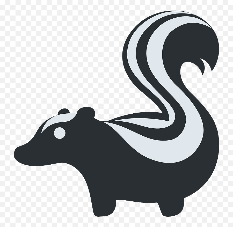 Skunk Emoji Clipart - Skunk Emoji Twitter,Hedgehog Emoji